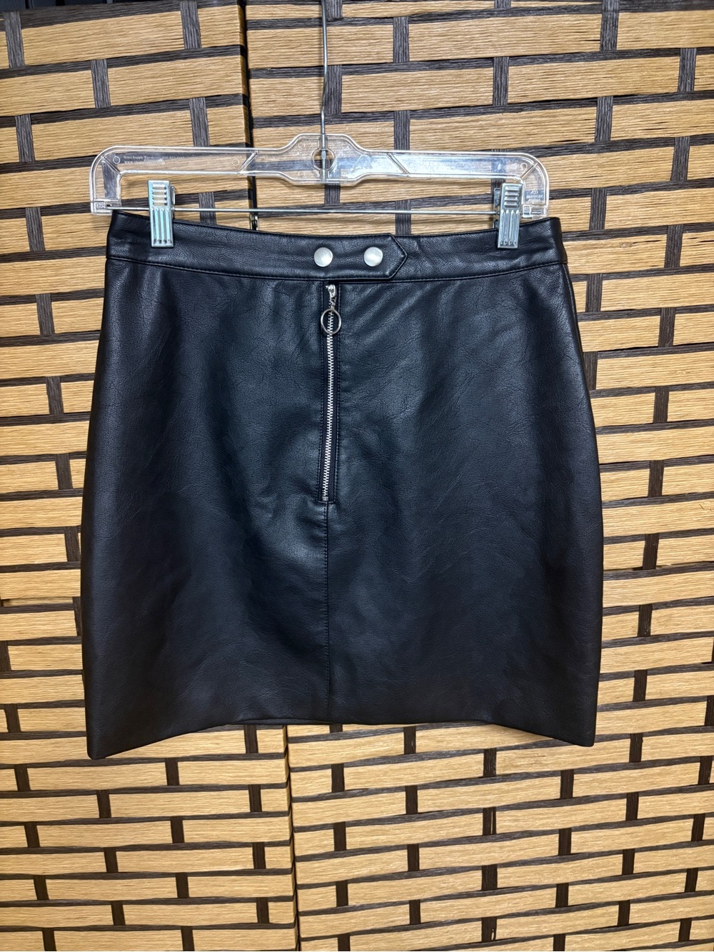 Blashe  Black Faux Leather Mini Skirt Size Medium